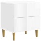 vidaXL Κομοδίνο 2 τεμ. Γυαλιστερό Λευκό 43 x 34,5 x 48 εκ