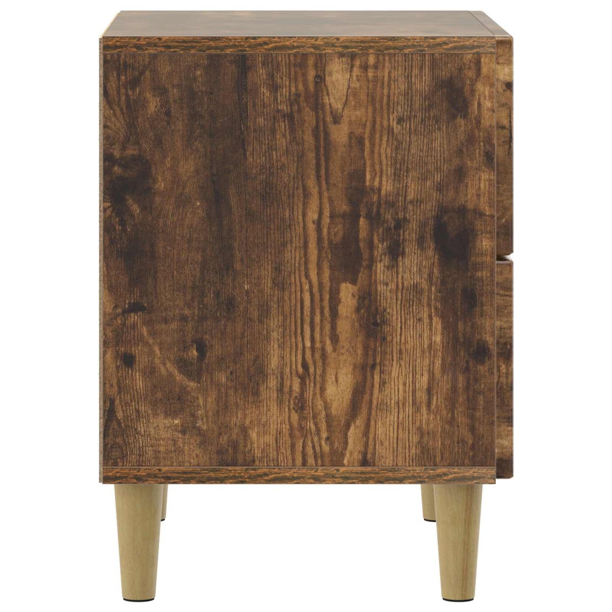 vidaXL Κομοδίνο 2 τεμ. Καπνισμένο Ξύλο Δρυός 43 x 34,5 x 48 εκ