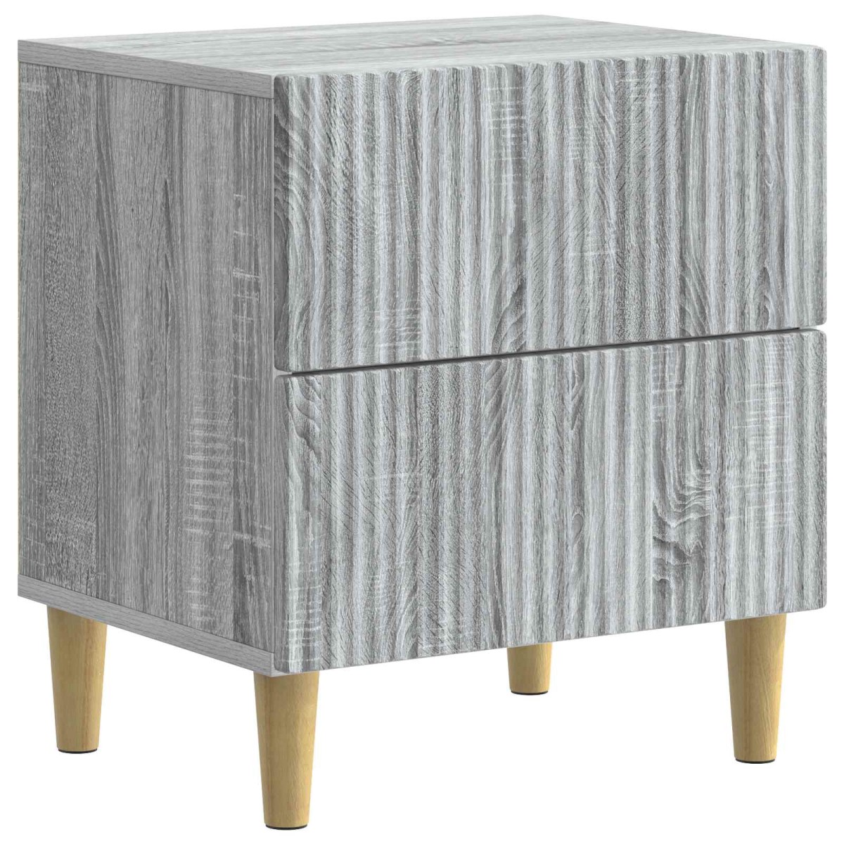 vidaXL Κομοδίνο 2 τεμ. Γκρι Sonoma 43 x 34,5 x 48 εκ