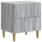 vidaXL Κομοδίνο 2 τεμ. Γκρι Sonoma 43 x 34,5 x 48 εκ