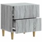 vidaXL Κομοδίνο 2 τεμ. Γκρι Sonoma 43 x 34,5 x 48 εκ