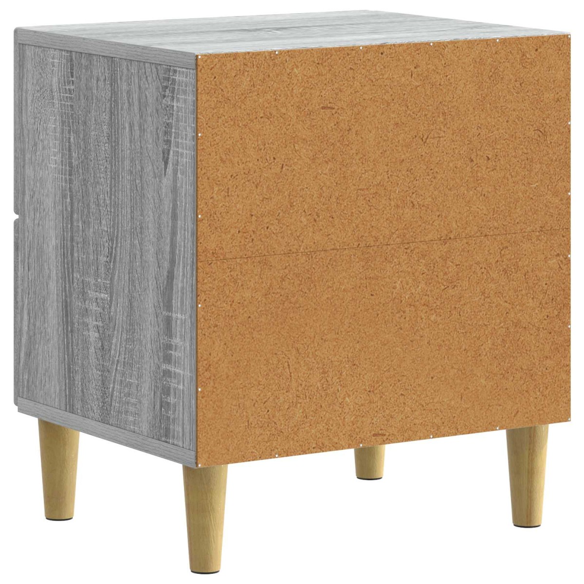vidaXL Κομοδίνο 2 τεμ. Γκρι Sonoma 43 x 34,5 x 48 εκ