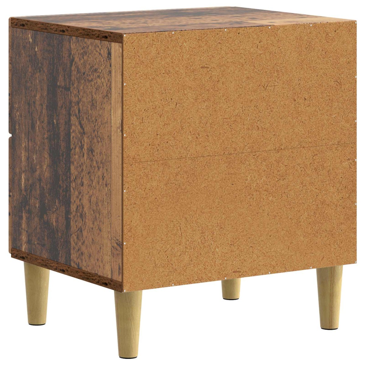 vidaXL Κομοδίνο 2 τεμ. Παλαιωμένο ξύλο 43 x 34,5 x 48 εκ