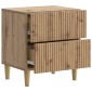 vidaXL Κομοδίνο Artisan Δρυς 43 x 34,5 x 48 εκ Επεξεργασμένο Ξύλο