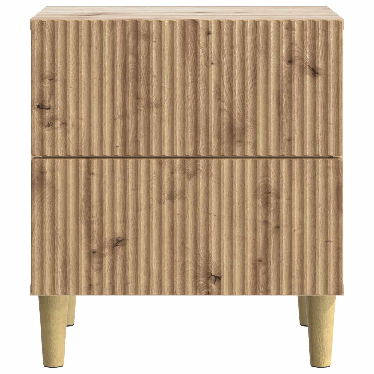 vidaXL Κομοδίνο Artisan Δρυς 43 x 34,5 x 48 εκ Επεξεργασμένο Ξύλο