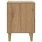 vidaXL Κομοδίνο Artisan Δρυς 43 x 34,5 x 48 εκ Επεξεργασμένο Ξύλο