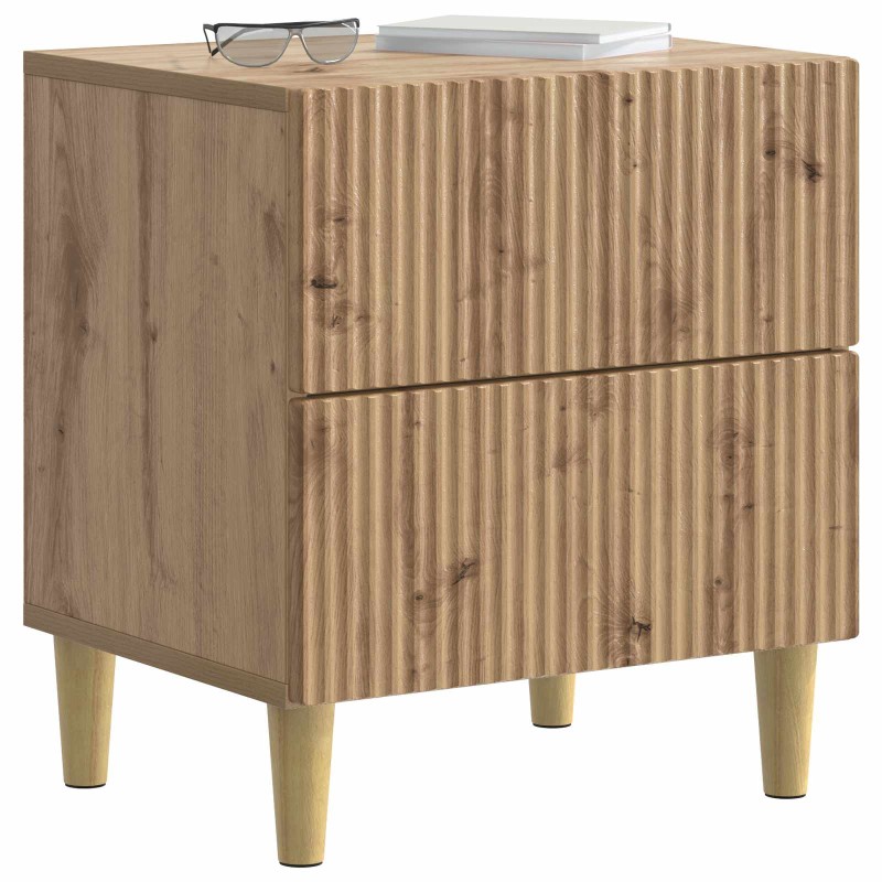 vidaXL Κομοδίνο 2 τεμ. Artisan Δρυς 43 x 34,5 x 48 εκ