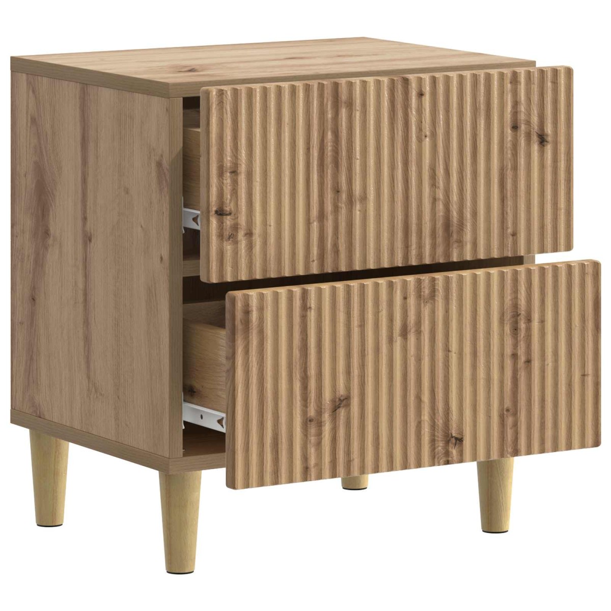 vidaXL Κομοδίνο 2 τεμ. Artisan Δρυς 43 x 34,5 x 48 εκ
