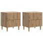 vidaXL Κομοδίνο 2 τεμ. Artisan Δρυς 43 x 34,5 x 48 εκ
