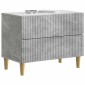 vidaXL Κομοδίνο Γκρι Σκυροδέματος 62 x 34,5 x 48 εκ Επεξεργασμένο Ξύλο