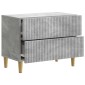 vidaXL Κομοδίνο Γκρι Σκυροδέματος 62 x 34,5 x 48 εκ Επεξεργασμένο Ξύλο