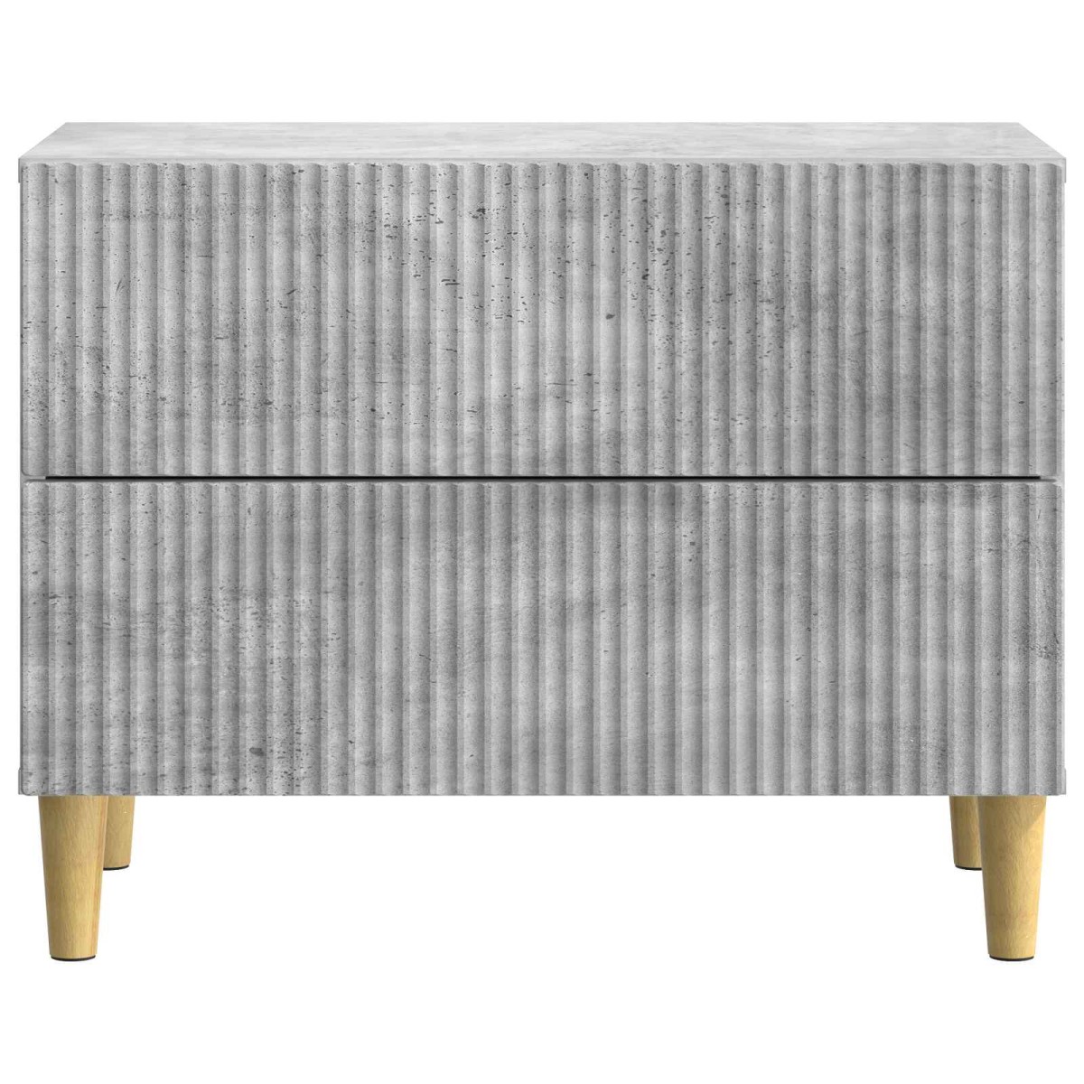 vidaXL Κομοδίνο Γκρι Σκυροδέματος 62 x 34,5 x 48 εκ Επεξεργασμένο Ξύλο