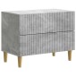 vidaXL Κομοδίνο Γκρι Σκυροδέματος 62 x 34,5 x 48 εκ Επεξεργασμένο Ξύλο