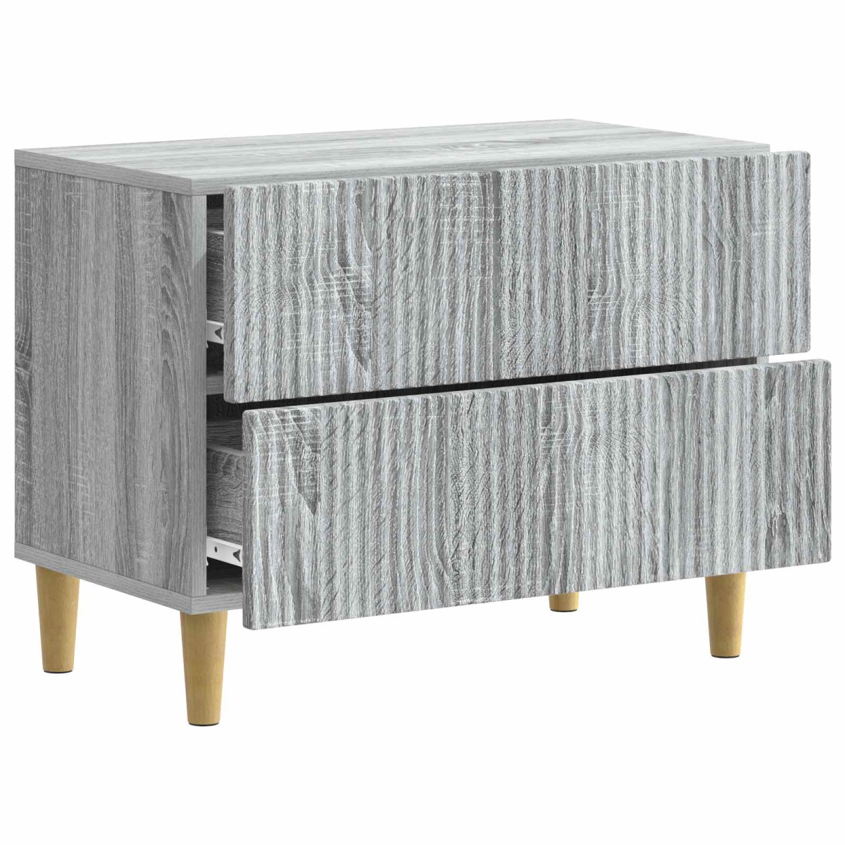 vidaXL Κομοδίνο Γκρι Sonoma 62 x 34,5 x 48 εκ Επεξεργασμένο Ξύλο