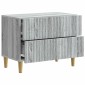 vidaXL Κομοδίνο Γκρι Sonoma 62 x 34,5 x 48 εκ Επεξεργασμένο Ξύλο