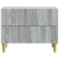 vidaXL Κομοδίνο Γκρι Sonoma 62 x 34,5 x 48 εκ Επεξεργασμένο Ξύλο