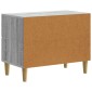 vidaXL Κομοδίνο Γκρι Sonoma 62 x 34,5 x 48 εκ Επεξεργασμένο Ξύλο