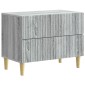 vidaXL Κομοδίνο Γκρι Sonoma 62 x 34,5 x 48 εκ Επεξεργασμένο Ξύλο