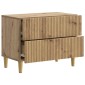 vidaXL Κομοδίνο Artisan Δρυς 62 x 34,5 x 48 εκ Επεξεργασμένο Ξύλο