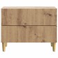 vidaXL Κομοδίνο Artisan Δρυς 62 x 34,5 x 48 εκ Επεξεργασμένο Ξύλο