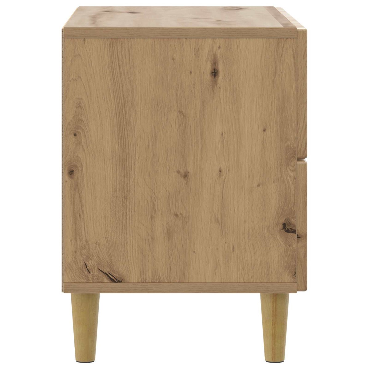 vidaXL Κομοδίνο Artisan Δρυς 62 x 34,5 x 48 εκ Επεξεργασμένο Ξύλο
