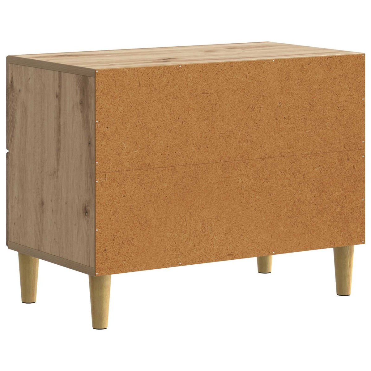 vidaXL Κομοδίνο Artisan Δρυς 62 x 34,5 x 48 εκ Επεξεργασμένο Ξύλο