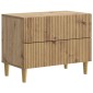 vidaXL Κομοδίνο Artisan Δρυς 62 x 34,5 x 48 εκ Επεξεργασμένο Ξύλο