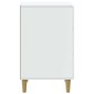 vidaXL Κομοδίνο με συρτάρι Λευκό 43 x 41 x 66,5 εκ. Επεξεργασμένο Ξύλο