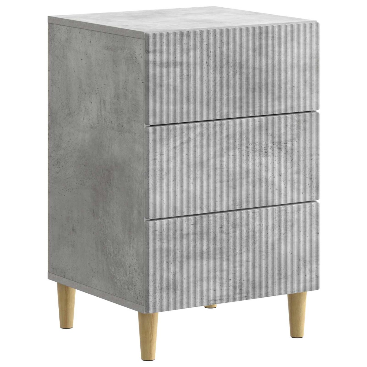 vidaXL Κομοδίνο Γκρι Σκυροδέματος 43 x 41 x 66,5 εκ.
