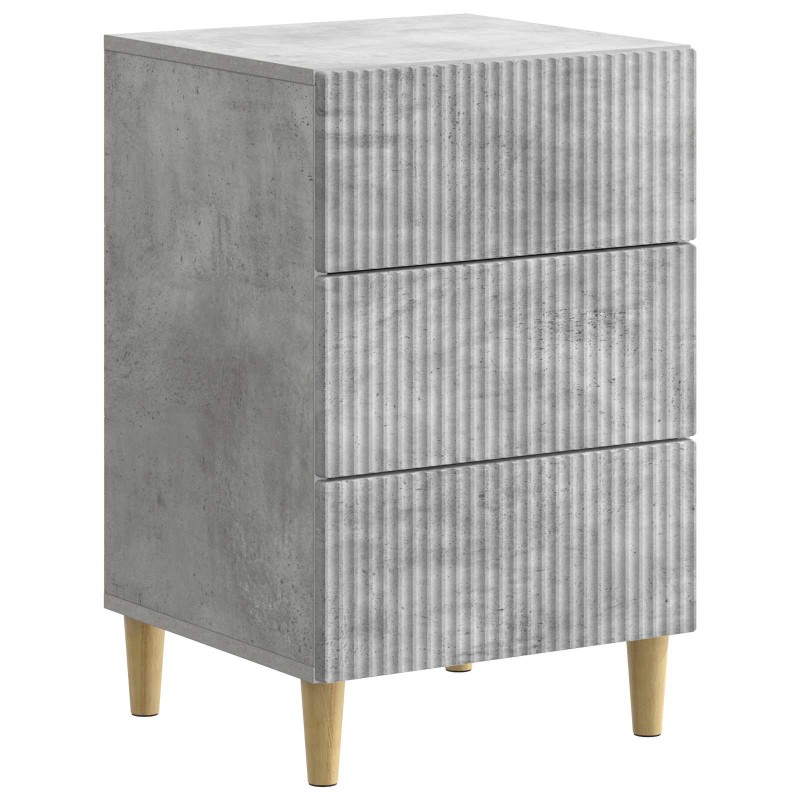 vidaXL Κομοδίνο Γκρι Σκυροδέματος 43 x 41 x 66,5 εκ.