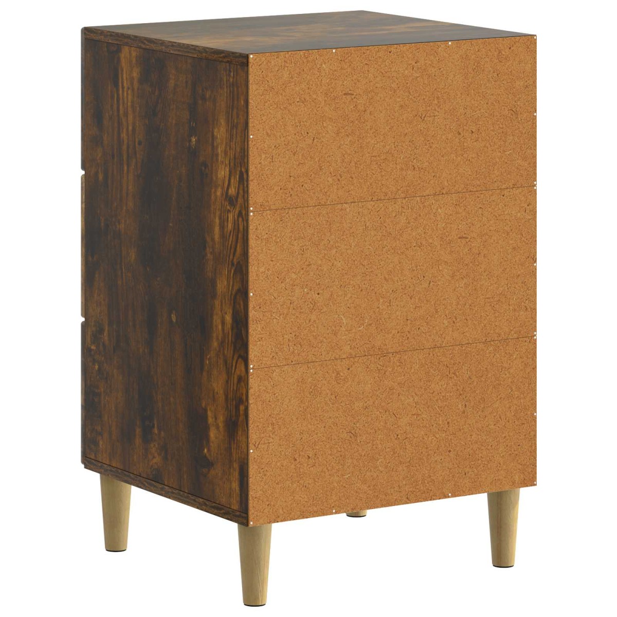 vidaXL Κομοδίνο Καπνισμένο Ξύλο Δρυός 43 x 41 x 66,5 εκ.