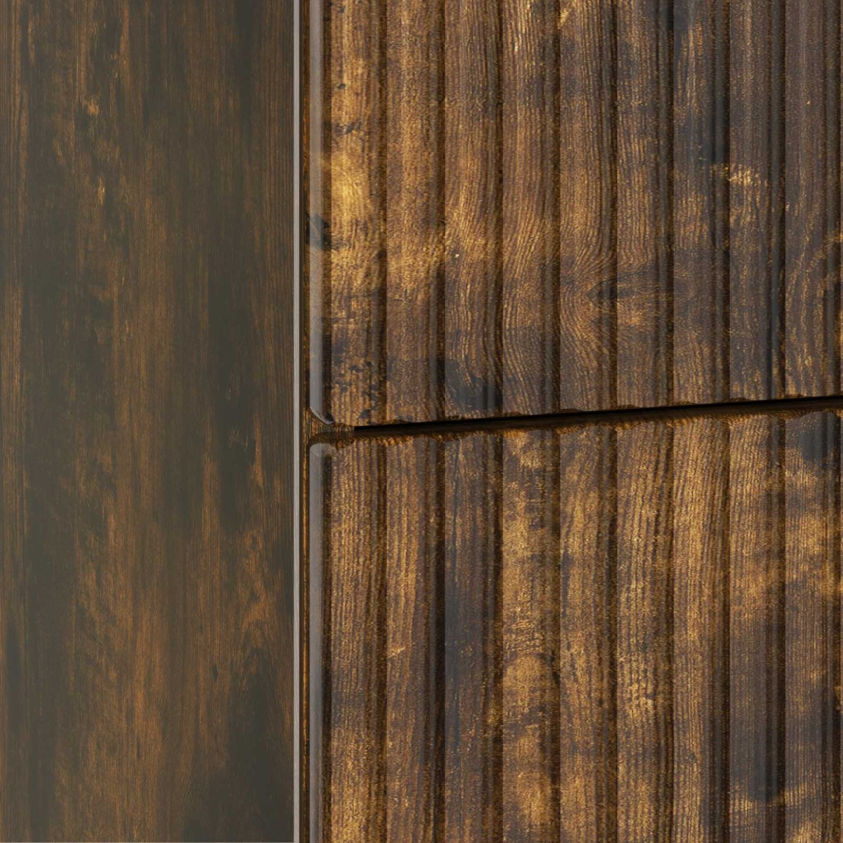 vidaXL Κομοδίνο Καπνισμένο Ξύλο Δρυός 43 x 41 x 66,5 εκ.