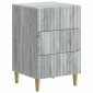 vidaXL Κομοδίνο Γκρι Sonoma 43 x 41 x 66,5 εκ. Επεξεργασμένο Ξύλο