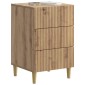vidaXL Κομοδίνο Artisan Δρυς 43 x 41 x 66,5 εκ. Επεξεργασμένο Ξύλο
