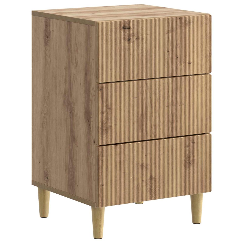 vidaXL Κομοδίνο Artisan Δρυς 43 x 41 x 66,5 εκ. Επεξεργασμένο Ξύλο