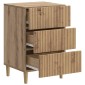 vidaXL Κομοδίνο Artisan Δρυς 43 x 41 x 66,5 εκ. Επεξεργασμένο Ξύλο
