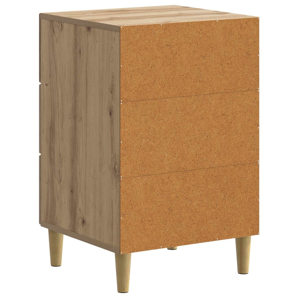vidaXL Κομοδίνο Artisan Δρυς 43 x 41 x 66,5 εκ. Επεξεργασμένο Ξύλο