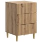 vidaXL Κομοδίνο Artisan Δρυς 43 x 41 x 66,5 εκ. Επεξεργασμένο Ξύλο