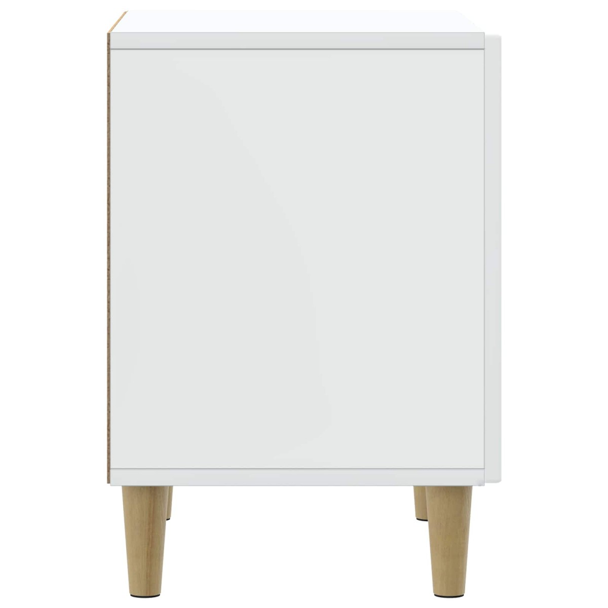 vidaXL Κομοδίνο 2 τμχ. Λευκό 43 x 34,5 x 50 εκ Επεξεργασμένο Ξύλο