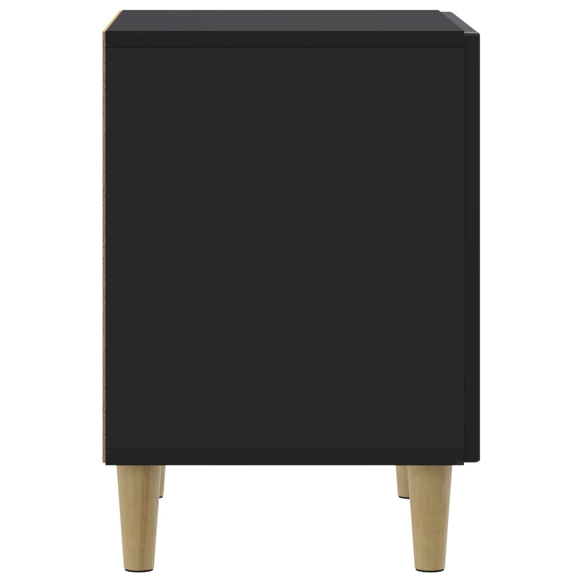 vidaXL Κομοδίνο Μαύρο 43 x 34,5 x 50 εκ Επεξεργασμένο Ξύλο