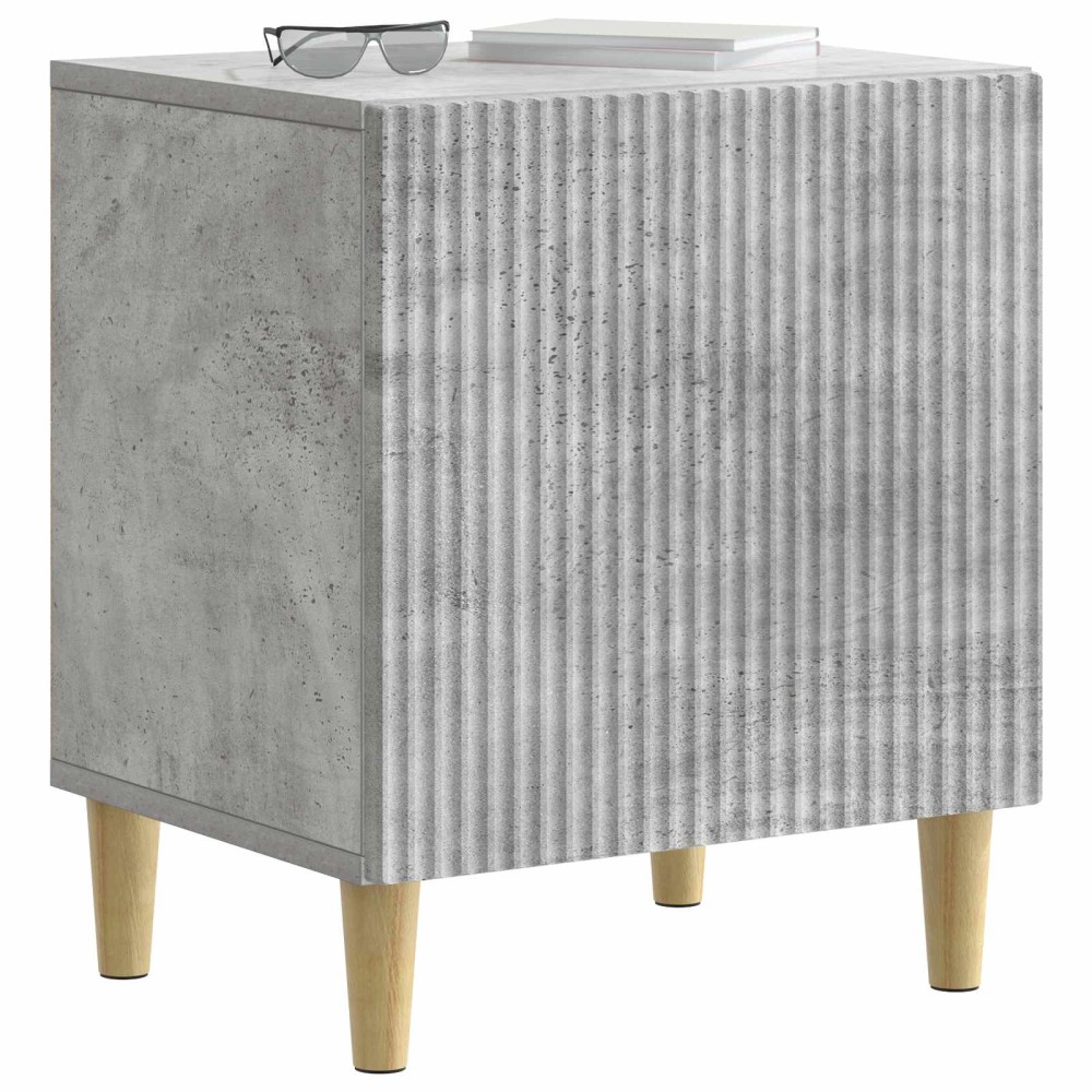 vidaXL Κομοδίνο 2 τμχ. Γκρι Σκυροδέματος 43 x 34,5 x 50 εκ