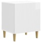 vidaXL Κομοδίνο 2 τμχ. Γυαλιστερό Λευκό 43 x 34,5 x 50 εκ