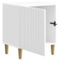 vidaXL Κομοδίνο 2 τμχ. Γυαλιστερό Λευκό 43 x 34,5 x 50 εκ