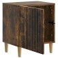 vidaXL Κομοδίνο Καπνισμένο Ξύλο Δρυός 43 x 34,5 x 50 εκ