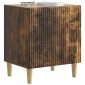 vidaXL Κομοδίνο 2 τεμ. Καπνισμένο Ξύλο Δρυός 43 x 34,5 x 50 εκ