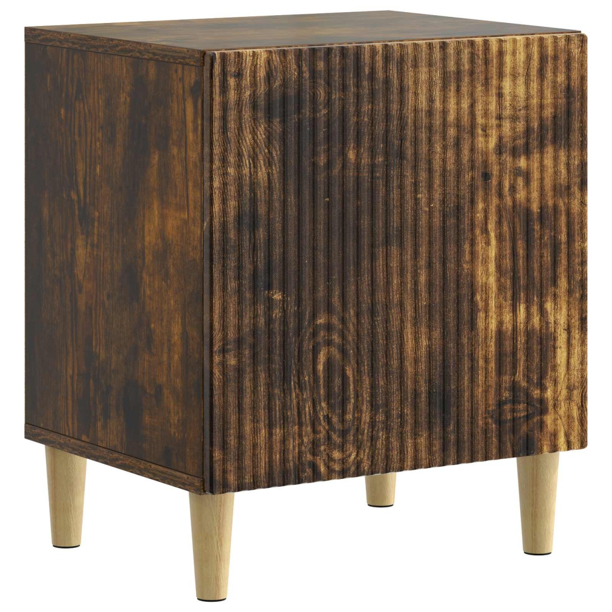 vidaXL Κομοδίνο 2 τεμ. Καπνισμένο Ξύλο Δρυός 43 x 34,5 x 50 εκ