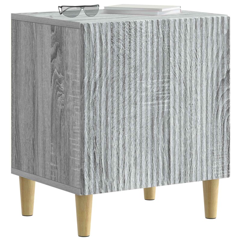 vidaXL Κομοδίνο 2 τμχ. Γκρι Sonoma 43 x 34,5 x 50 εκ