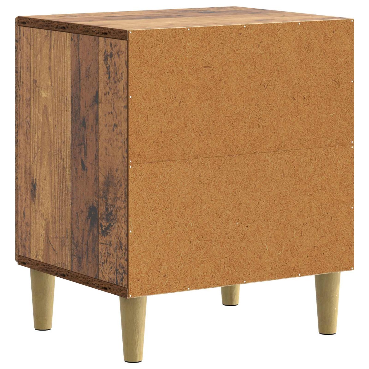 vidaXL Κομοδίνο 2 τμχ. Παλαιωμένο ξύλο 43 x 34,5 x 50 εκ