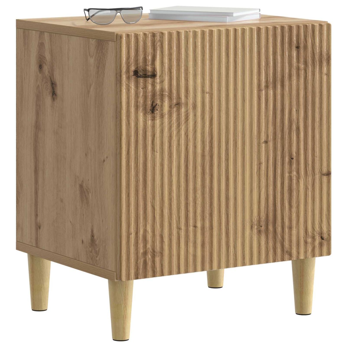 vidaXL Κομοδίνο Artisan Δρυς 43 x 34,5 x 50 εκ Επεξεργασμένο Ξύλο