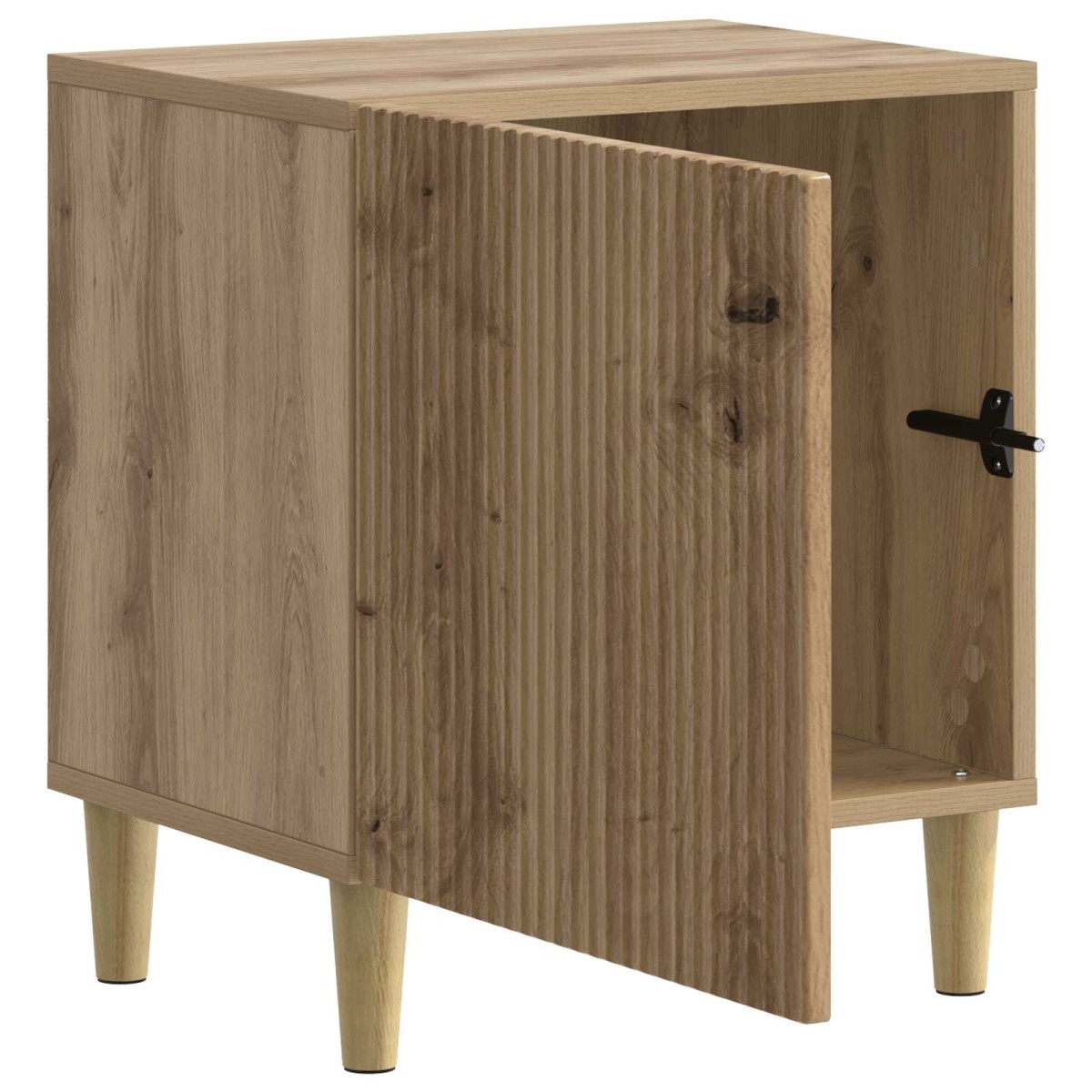 vidaXL Κομοδίνο Artisan Δρυς 43 x 34,5 x 50 εκ Επεξεργασμένο Ξύλο